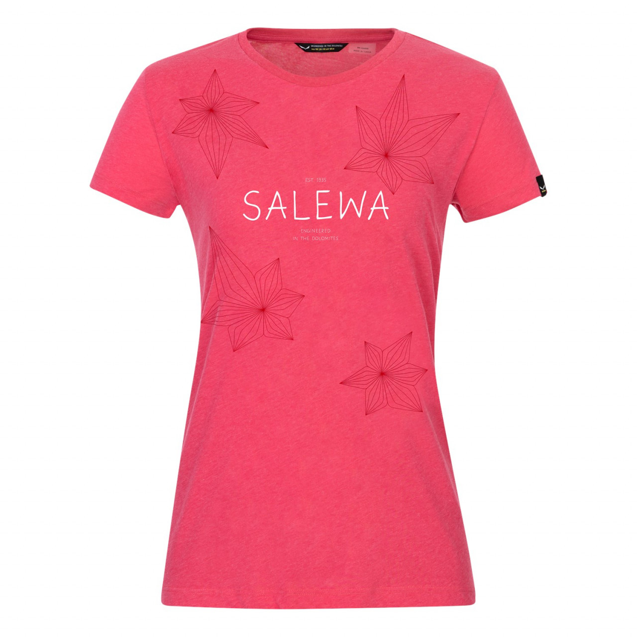 Camisetas Mujer Chile - Salewa Geometric Dry - Rosas - IKTU-31708